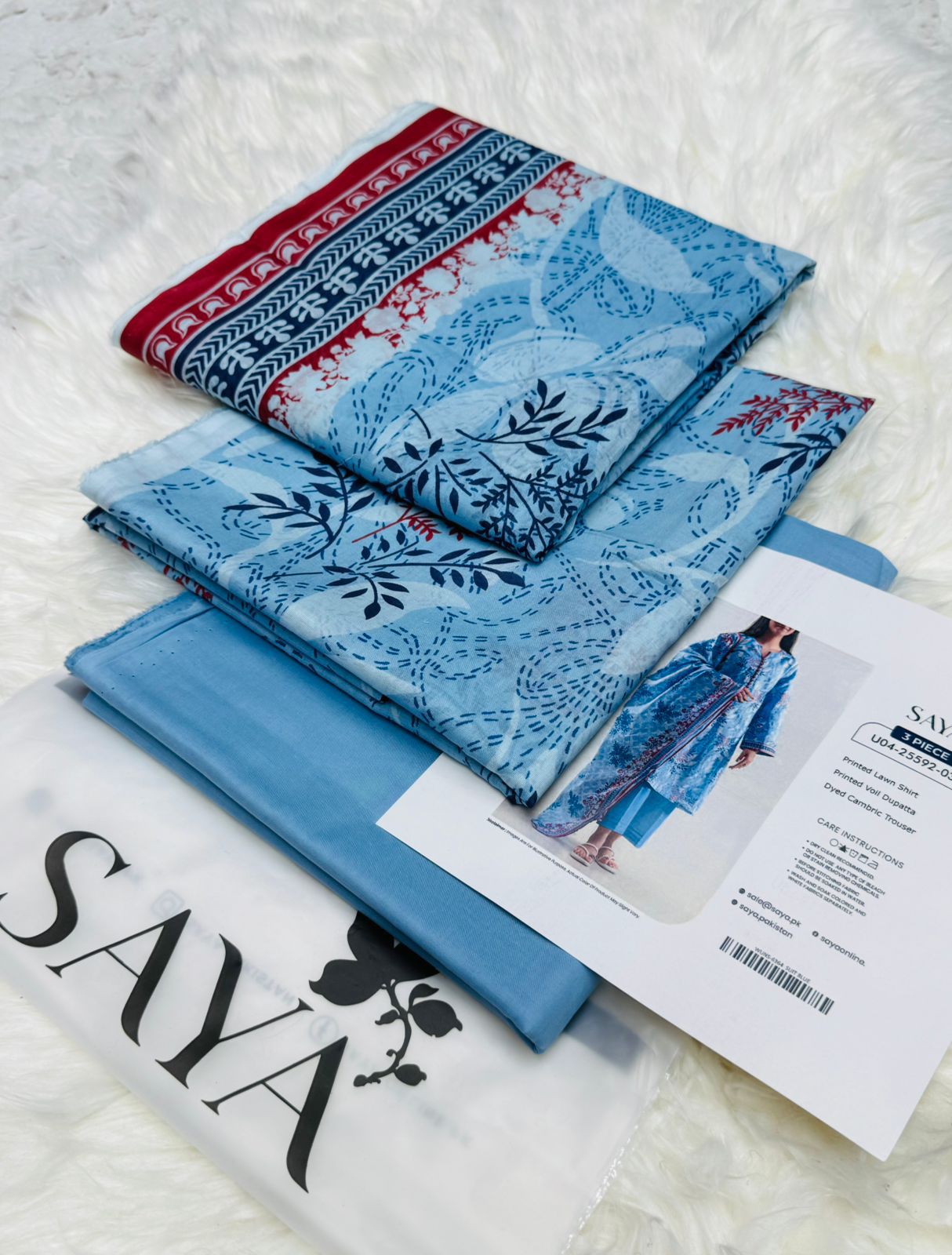 Summer Lawn 3-Piece Unstitched Suits