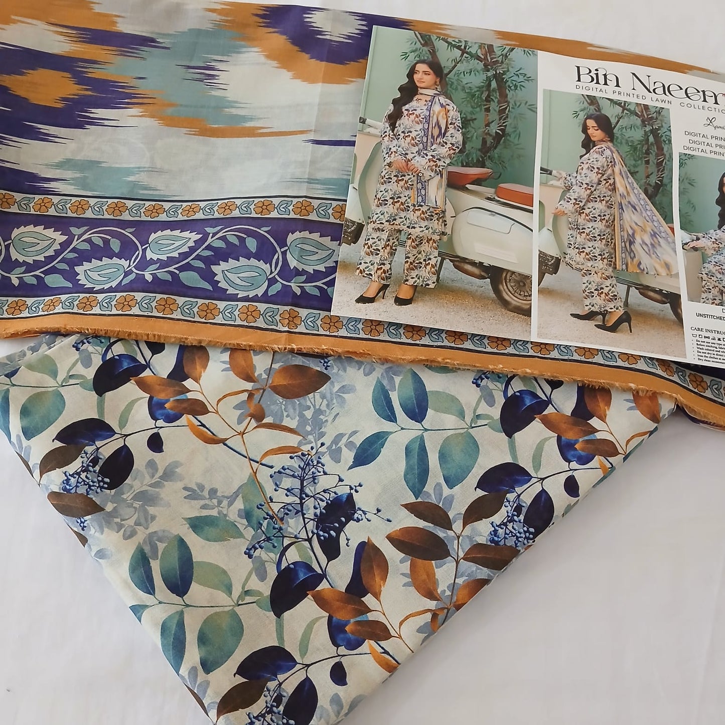 Premium Lawn 3 Piece Digital Printed Suit for Summer – All Over Print Shalwar Kameez with Matching Dupatta | Summer Collection 2026 | Aladeen Fabrics