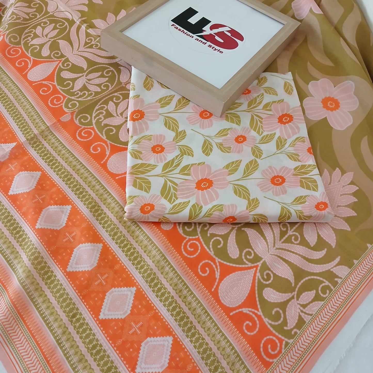 Digital Printed Lawn 3 Piece Suit – Premium Unstitched Shalwar Kameez with Voile Dupatta | Summer Collection 2026 | Aladeen Fabrics