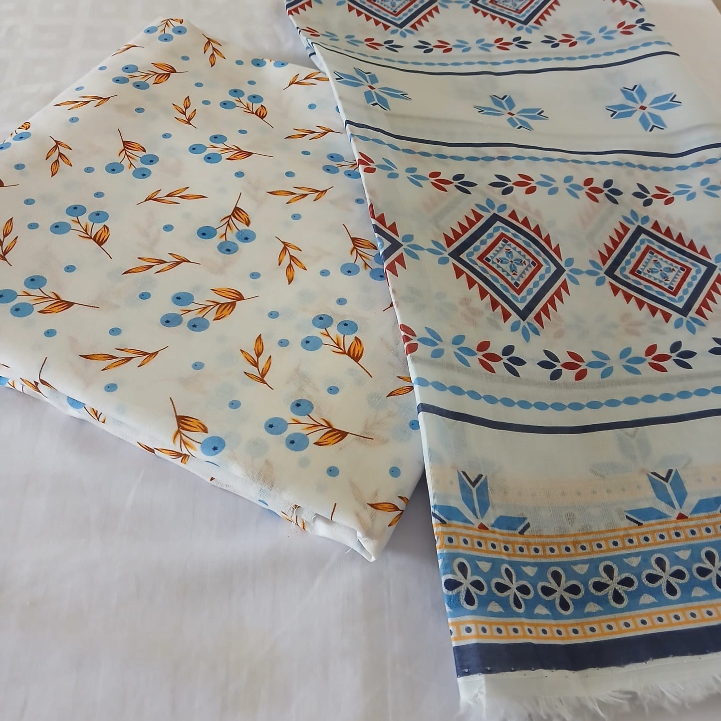 Bin Naeem Digital All Over Printed Lawn 3 Piece Suit – Unstitched Summer Collection with Voil Dupatta & Trouser