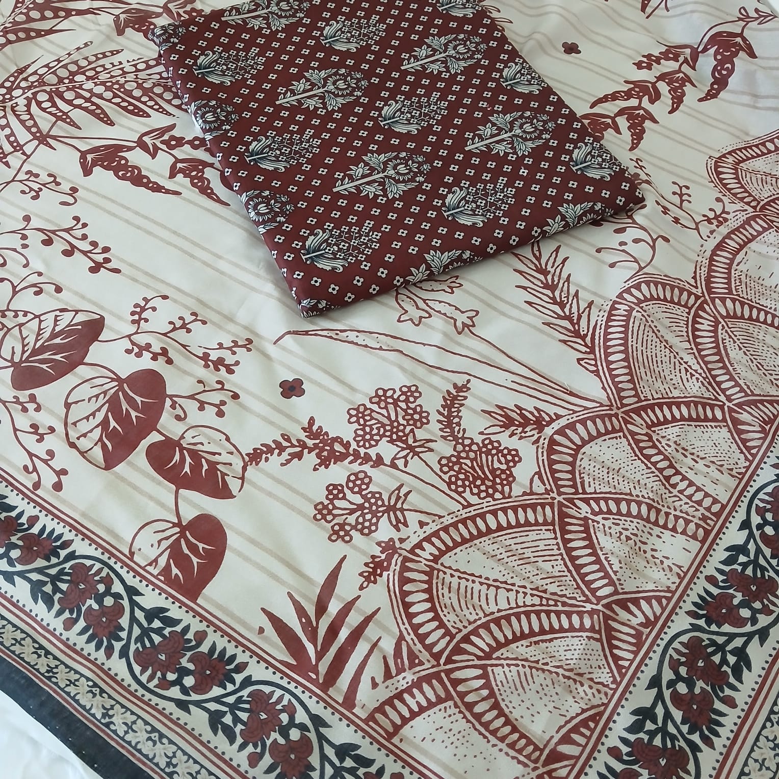 full look of light brown women outfit