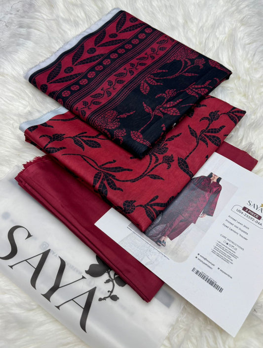 Premium Summer Lawn 3-Piece Suit – Breathable Fabric | 10 Elegant Colors | Unstitched